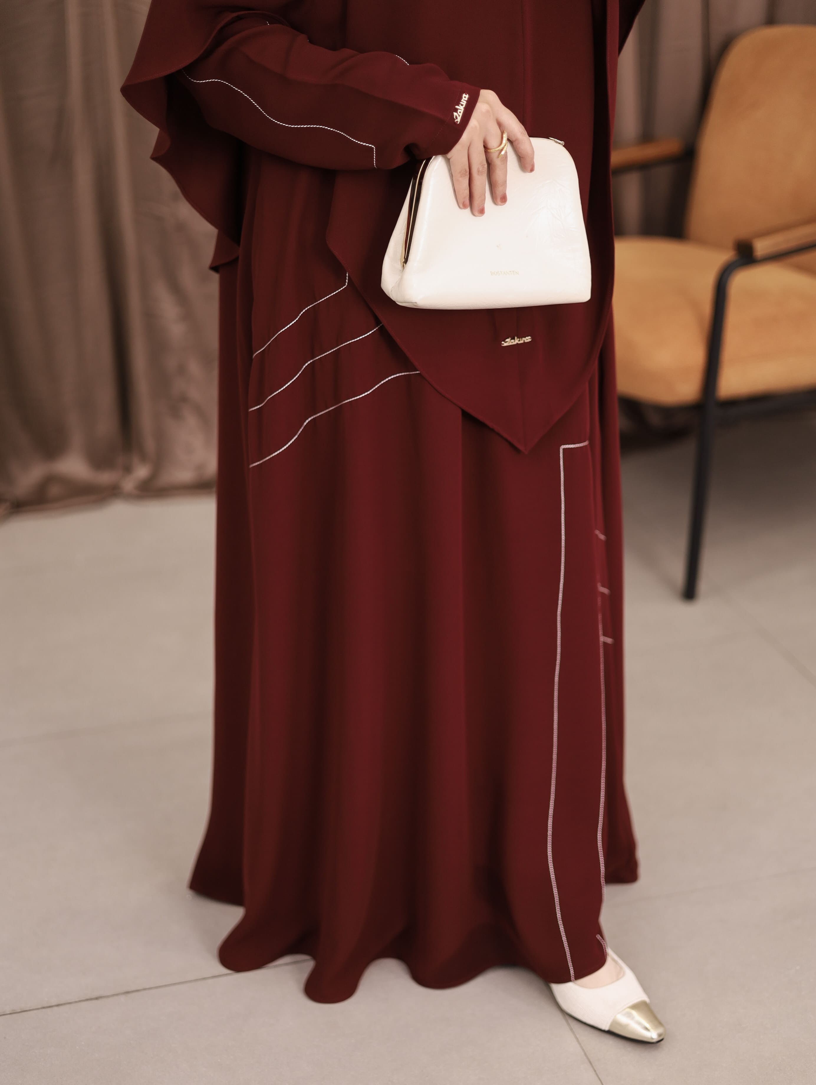 Maroon - Shafa Abaya